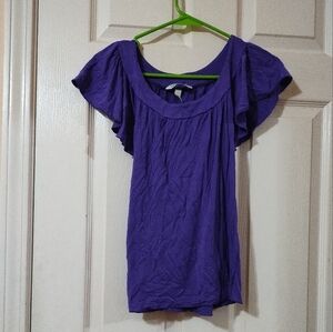 Purple Short Sleeve Top